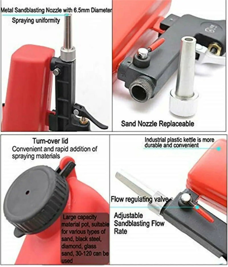 Sandblasting Gun Rust Removal Sand Blaster – view 3