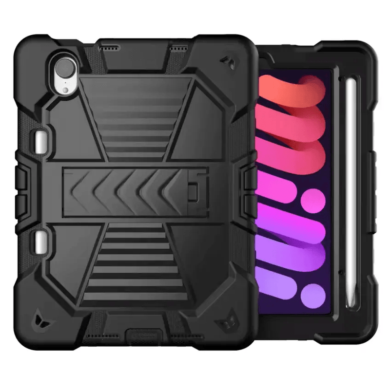 iPad Mini 6 / Mini 7 Rugged Case – Shockproof Cover, Stand & Pencil Holder – view 1