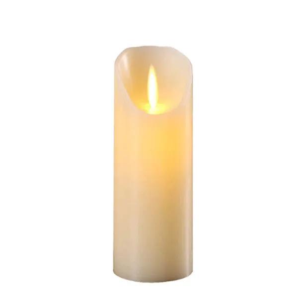 salelink.co.nz Unbranded 18cm LED Flickering Candle 18cm Real Wax LED Flickering Candle With Real Flame