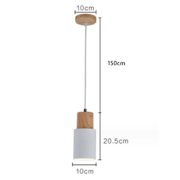 White Metal Lampshade Simple Pendant Hanging Light Lamp – view 4