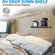 Habicare SS RV Foldable Wall Storage Shelf Rack RV Foldable Wall Storage Shelf Rack