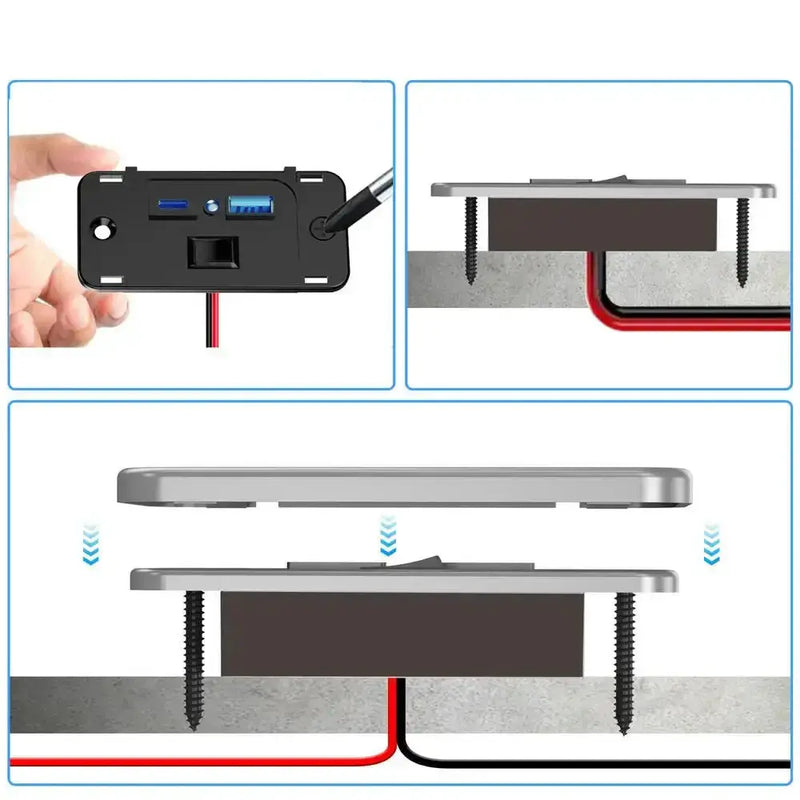 RV USB PD QC3 Fast Charging Outlet (different models available) – view 4