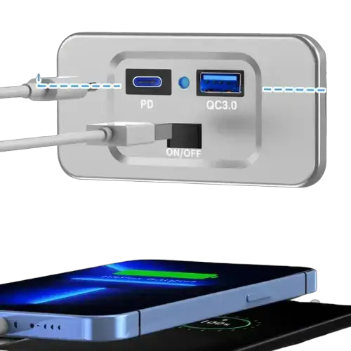 RV USB PD QC3 Fast Charging Outlet (different models available) – view 5