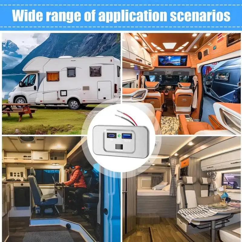 RV USB PD QC3 Fast Charging Outlet (different models available) – view 7