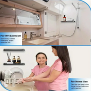 Habicare SS RV Wall-Mount Foldable Aluminum Storage Shelves RV Wall-Mount Foldable Aluminum Storage Shelves