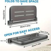 Habicare SS RV Wall-Mount Foldable Aluminum Storage Shelves RV Wall-Mount Foldable Aluminum Storage Shelves