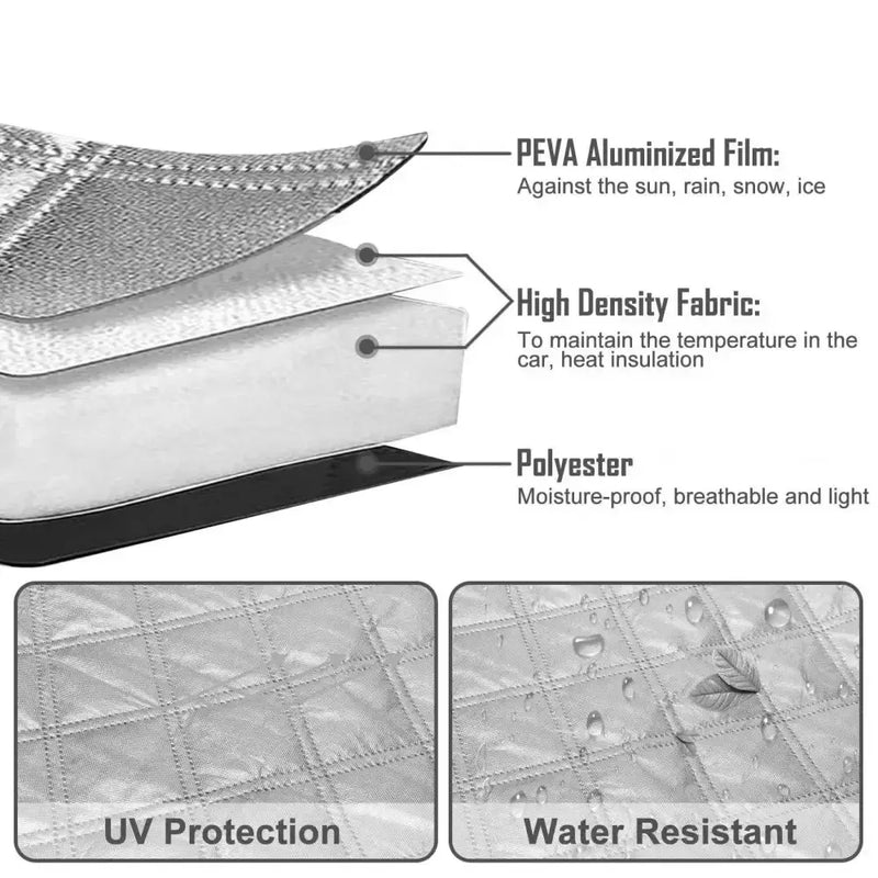 RV Windshield Sunshade Cover – Heat Insulation & UV Protection – view 6