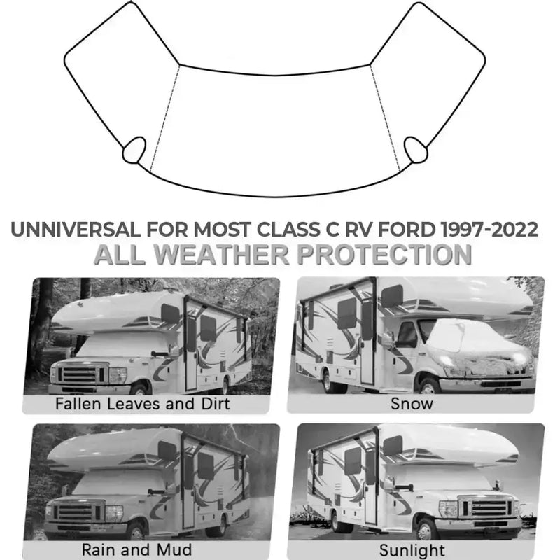 RV Windshield Sunshade Cover – Heat Insulation & UV Protection – view 5