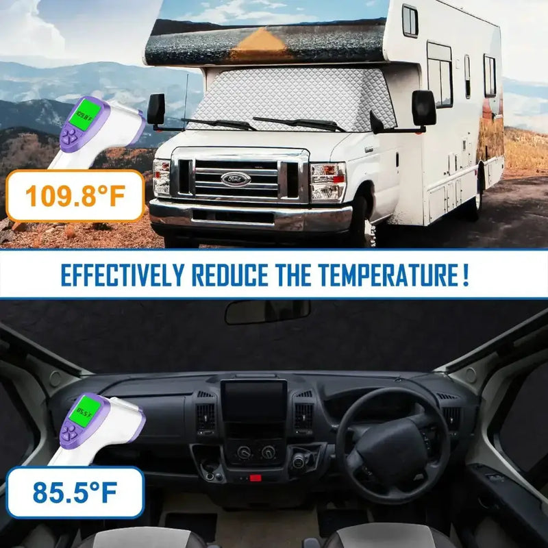 RV Windshield Sunshade Cover – Heat Insulation & UV Protection – view 7