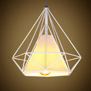 38CM Pendant Hanging Light Lampshade Metal Diamond White – view 1