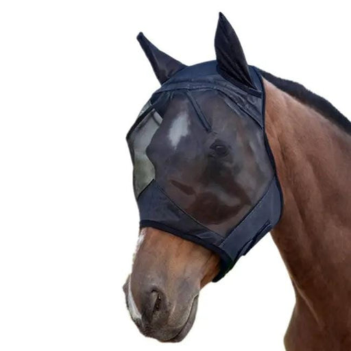 L Pony Cob Horse Fly Mask Mesh Veil Hood Eye Ear Protective Cover Anti-Mosquito – view 1