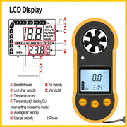 Habicare HBC Portable Anemometer Habicare Digital Anemometer Wind Speed Meter