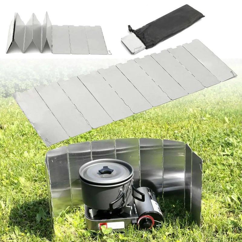 Folding Camping Stove Windscreen Cooker Wind Shield – view 2