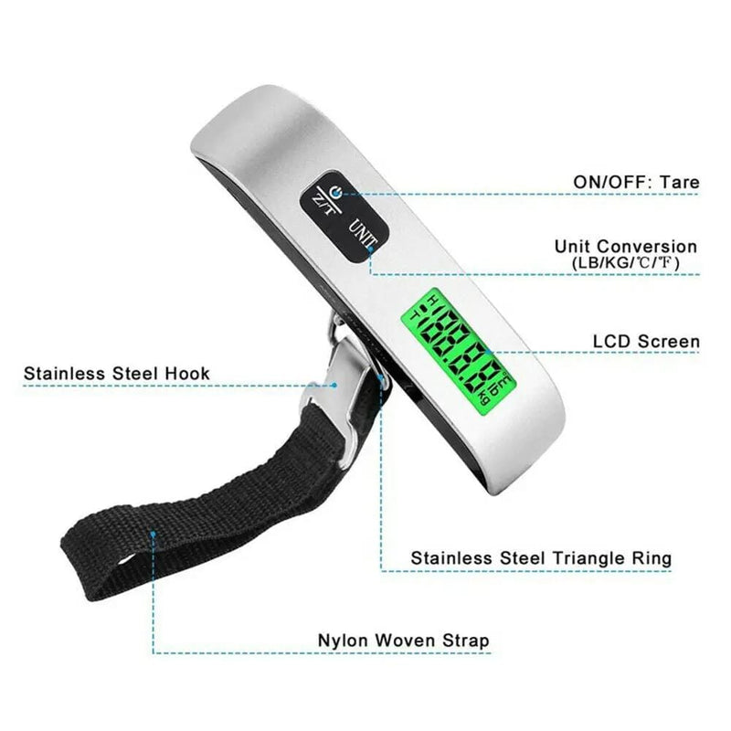 salelink.co.nz Unbranded 50kg/10g Travel Luggage Scale 50kg/10g Travel Luggage Scale | Action Outdoors NZ