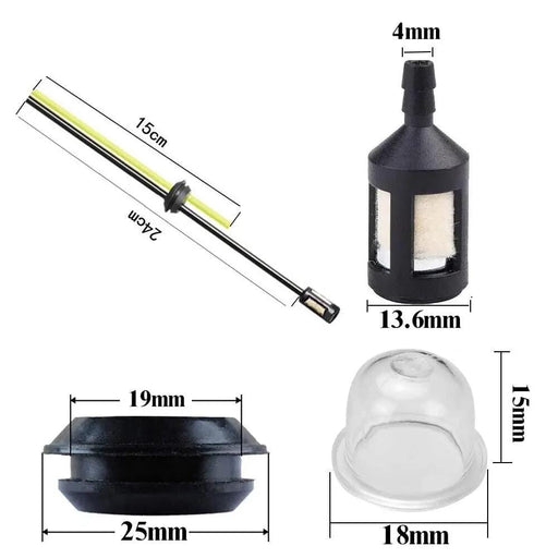 2 Set Whipper Snipper Line Trimmer Cutter Fuel Line Filter Hose Pipe Tank Kit – view 2