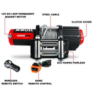 salelink.co.nz X-BULL X-BULL Electric Winch 5000LBs X-BULL Electric Winch 5000LBs | Action Outdoors NZ
