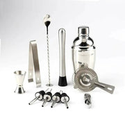12 Piece Stainless Steel Cocktail Shaker Set With Bamboo Stand Bartender Kit – view 2
