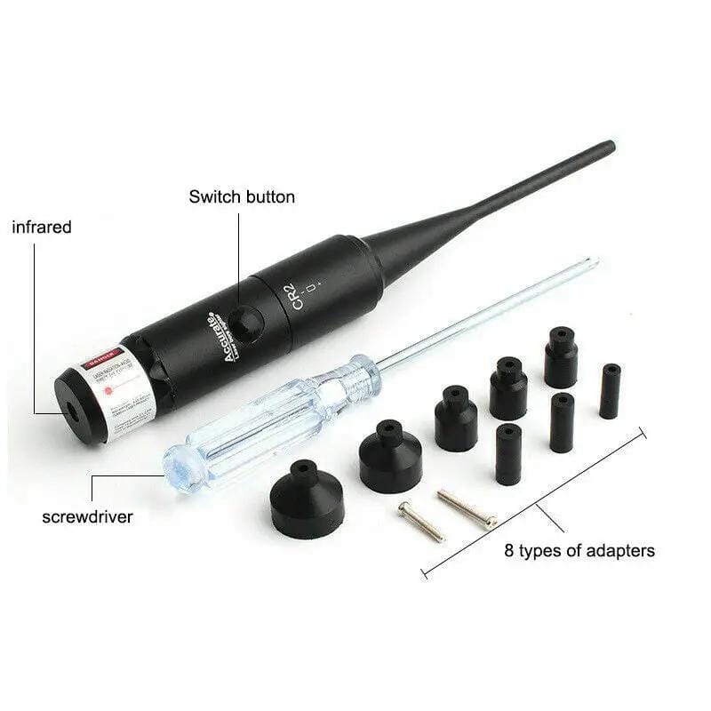 Red Laser Bore Sighter Kit For .177 to .50 Caliber Scope – view 3