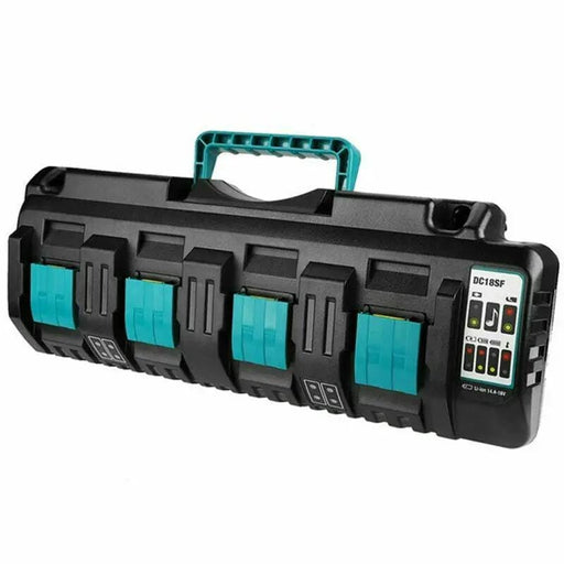 DC18SF 18V Lithium-Ion Rapid Optimum 4-Port Charger for Makita Lithium Battery – view 1