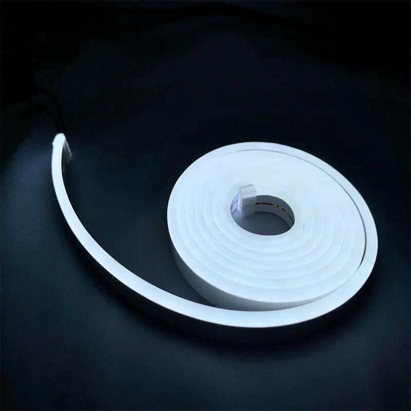 salelink.co.nz Unbranded 5M White DC 12V Flex LED Strip Neon Rope Light Silicone 5M White DC 12V Flexible LED Neon Rope Light