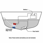 salelink.co.nz Unbranded 12V Bilge Pump 1100GPH 12V Submersible Bilge Pump 1100GPH Caravan Marine