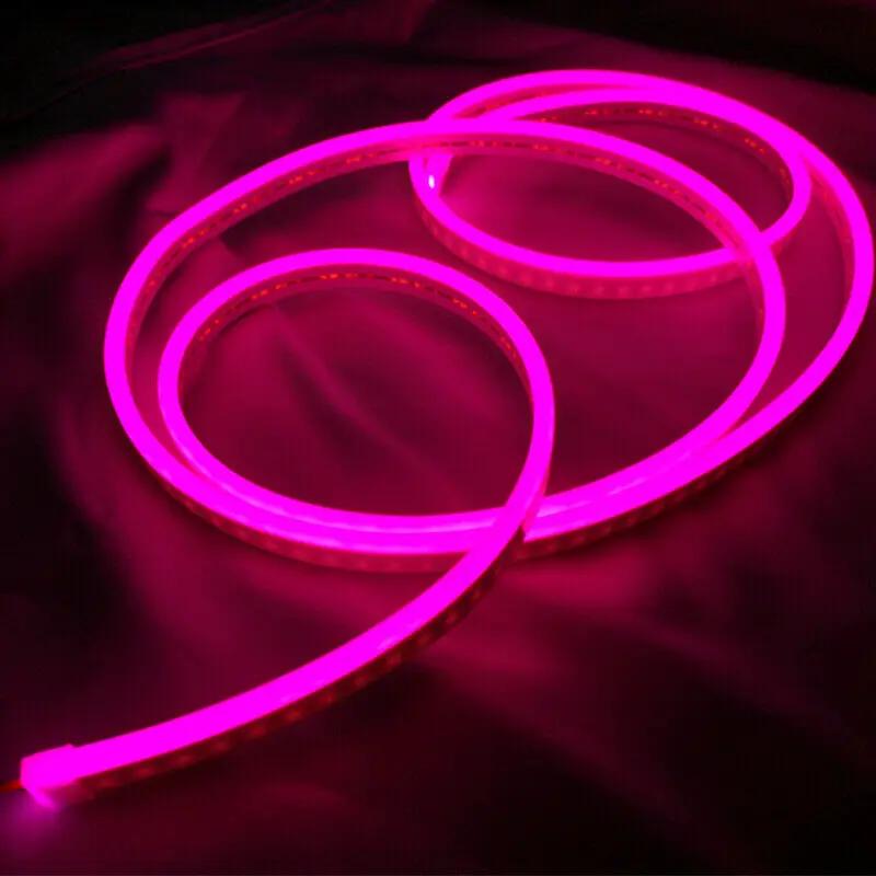 5M Pink DC 12V Flex LED Strip Neon Rope Light Silicone Sign Decor – view 1