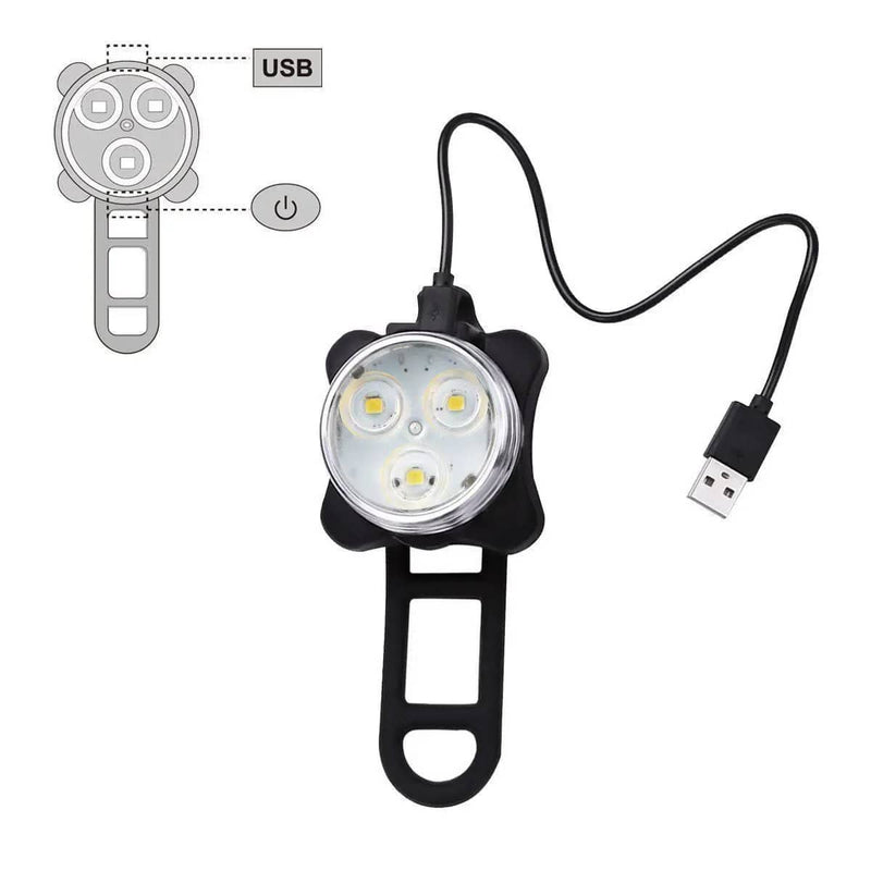 Bicycle Bike Lights Front Rear Tail Light Lamp – view 2