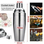 14 Piece Cocktail Shaker Set With 750ml Shaker And Bar Tools Rack – view 6