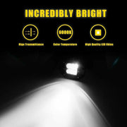 2 x 4inch LED Work Light Bar Flood 12V 24V 5" Lamp – view 4