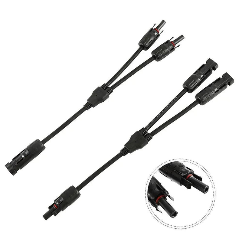 MC4 Y Branch Connectors Cable Solar Panel Cables Connector MC4 Cable Connector – view 1