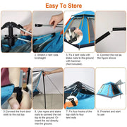 Clearance !!! Automatic Pop-Up Camping Tent JY6456 by ECOTREK