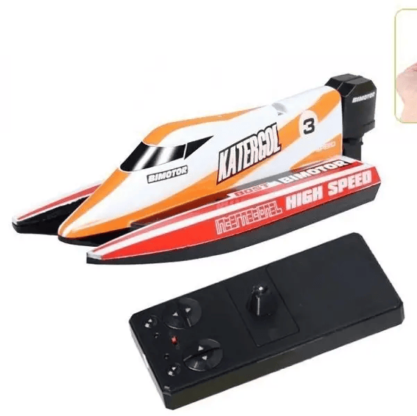 dealonline.co.nz dealonlinenz Remote Control Racing Boat - YELLOW Yellow RC Racing Boat Remote Control Toy 6 Min Run