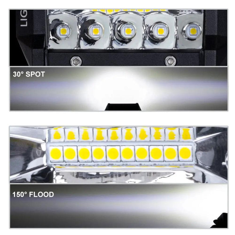2x 4inch CREE LED Work Light Bar Spot Flood OffRoad Driving Reverse 4x4 Ford – view 12