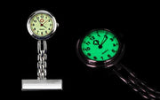salelink.co.nz Unbranded Nurse Watch Brooch Luminous Pocket Silver Nurse Luminous Pocket Watch With Glow Dial