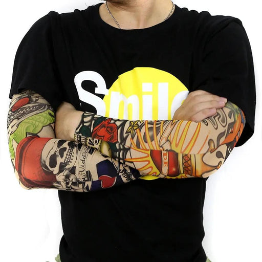 Pack Of 6 Stretch Arm Sleeve Tattoos Realistic Temporary Tattoo Sleeves – view 2