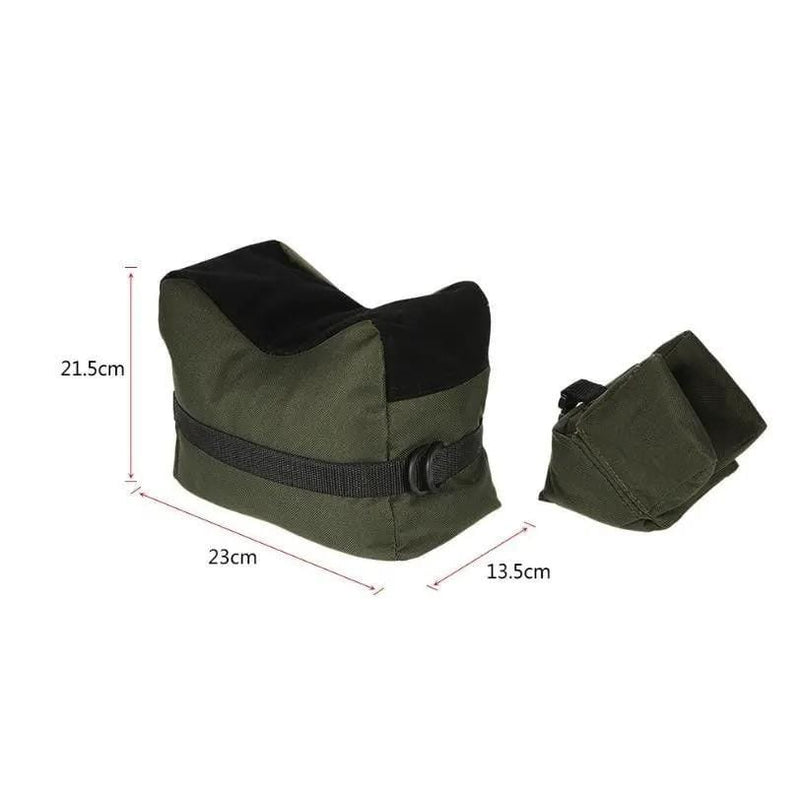 Shooting Range Sand Bag Set Rifle Bench Rest Stand Front Rear Bag Hunting – view 2