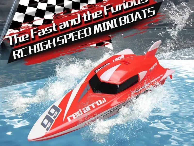 dealonline.co.nz dealonlinenz Remote Control Racing Boat - RED Mini Remote Control Racing Boat Red Built In Battery