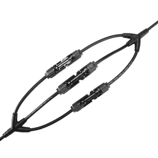 MC4 3 into 1 Connector Cable Pair, PV Solar Panel Connectors – view 1