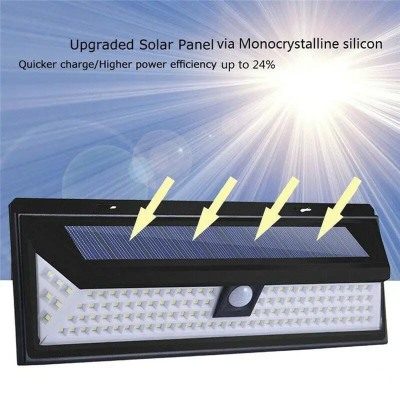 Solar Powered Motion Sensor Wall Light 118LED Outdoor Garden Lamp Waterproof – view 3
