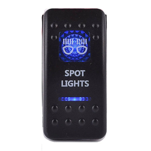 Rocker Switch SPOT LIGHTS - Blue - LED 4x4 Boat Caravan Marine 12v – view 1