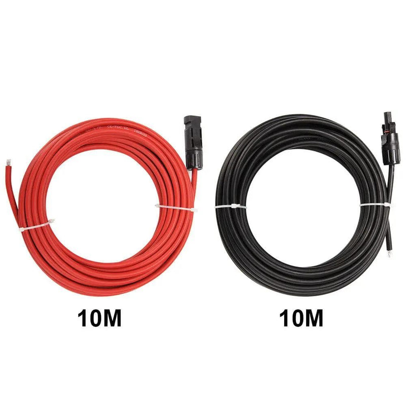 2x 10 m Extension Cable 4mm2 Wire MC4 Connectors Panel Solar to regulator Cable – view 3