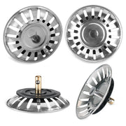 4 x Kitchen Waste Stainless Steel Sink Strainer Plug Drain Filter Basket Drainer – view 1