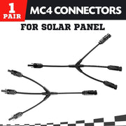 MC4 3 into 1 Connector Cable Pair, PV Solar Panel Connectors – view 2