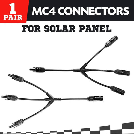 MC4 3 into 1 Connector Cable Pair, PV Solar Panel Connectors – view 2