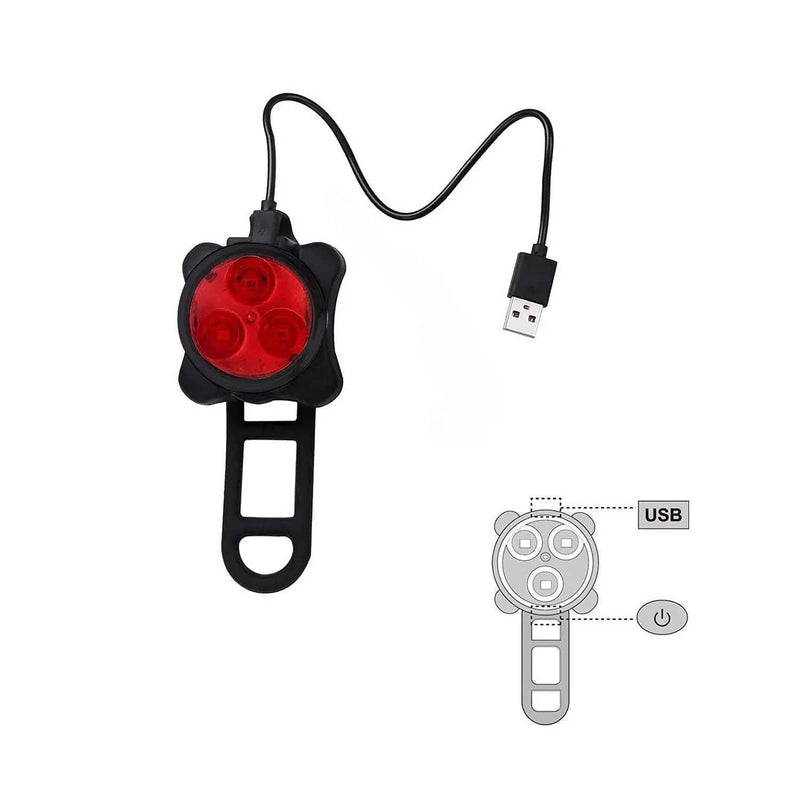 Bicycle Bike Lights Front Rear Tail Light Lamp – view 6