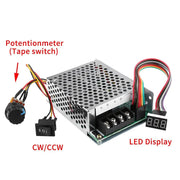 DC Motor Speed Controller 10V To 55V 60A PWM CW CCW Reversible – view 3