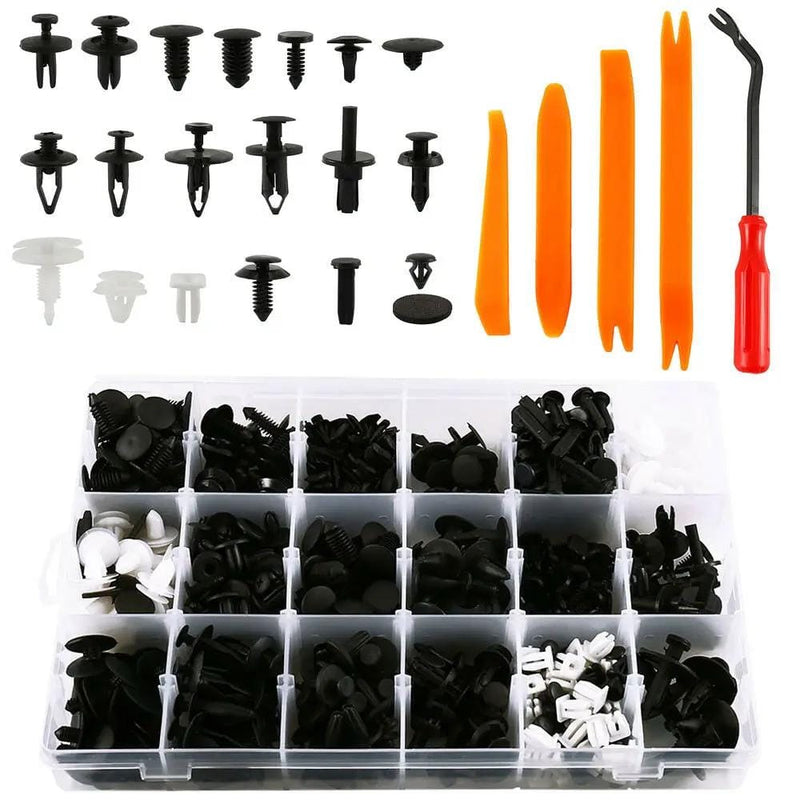 435PCS Car Body Trim Clips Retainer Bumper Rivets Screws Panel Push Fastener Kit – view 1