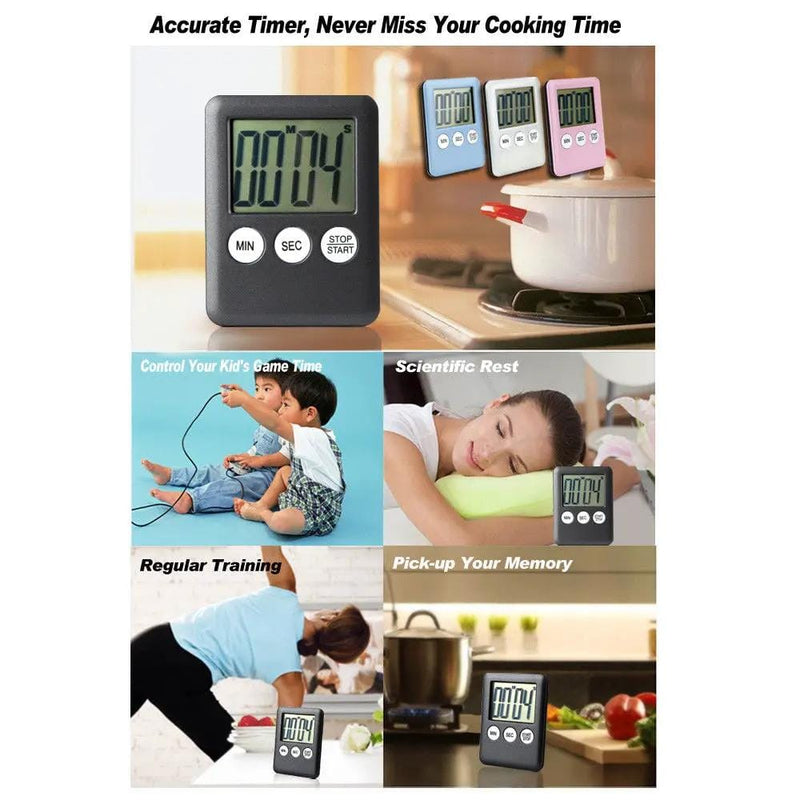 BLUE Magnetic Kitchen LCD Digital Timer – view 2