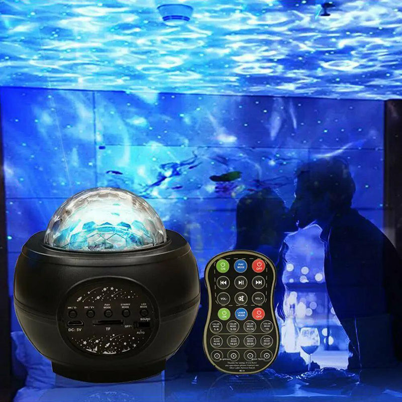salelink.co.nz Unbranded Galaxy Starry Projector Light Galaxy Starry Night Projector With Ocean Wave LEDs