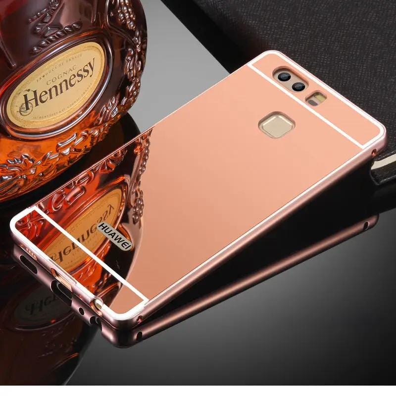 salelink.co.nz Unbranded Huawei P9 Case Huawei P9 Case 2 In 1 Hybrid Aluminum Mirror Back